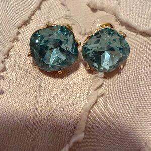 Elegant Blue Crystal Stud Earrings